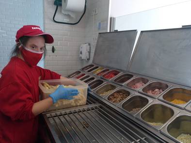 Sara en Telepizza