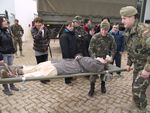 Down Burgos visita a las Fuerzas Pesadas