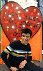 Fotocol de los chicos de Apoyo y Talleres Día Mundial SD