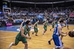 EL CD ESTELA de DOWN Burgos se exhibe en el Coliseum.