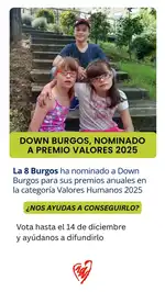Down Burgos nominada para los premios de la 8 Burgos.