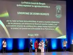 Down Burgos reconocida por la Policía Local de Burgos.