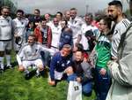 Deportistas de Down Burgos con veteranos del R.Madrid