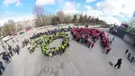 400 escolares bailan con Down Burgos por el Dia Mundial SD