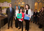 GlaxoSmithkline ( Ismael de los Mozos)  Arancha Jiménez)(Adecco) Elena Vicente (UBU) y Sara